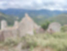 Derelict Buildings in Old Himare, Albania.