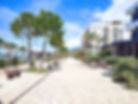 Seafront Promenade at Dhermi, Albania.