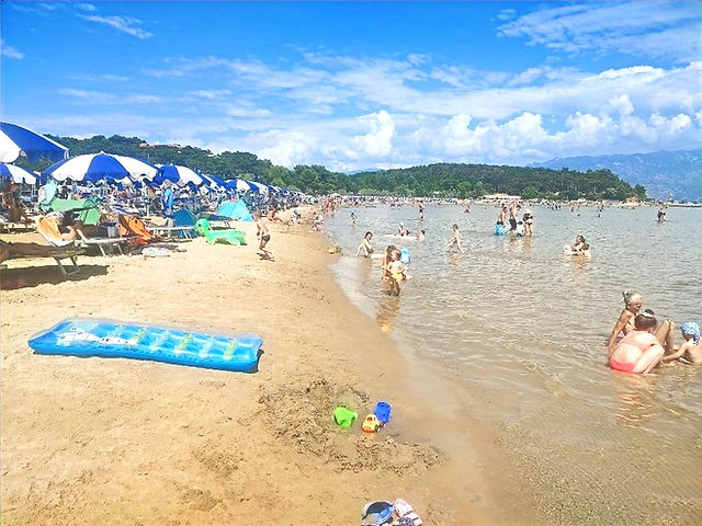Paradise Beach at Lopar on Rab Island, Croatia.