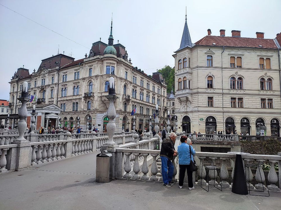 The Triple Bridge at Ljubljana, Slovenia.