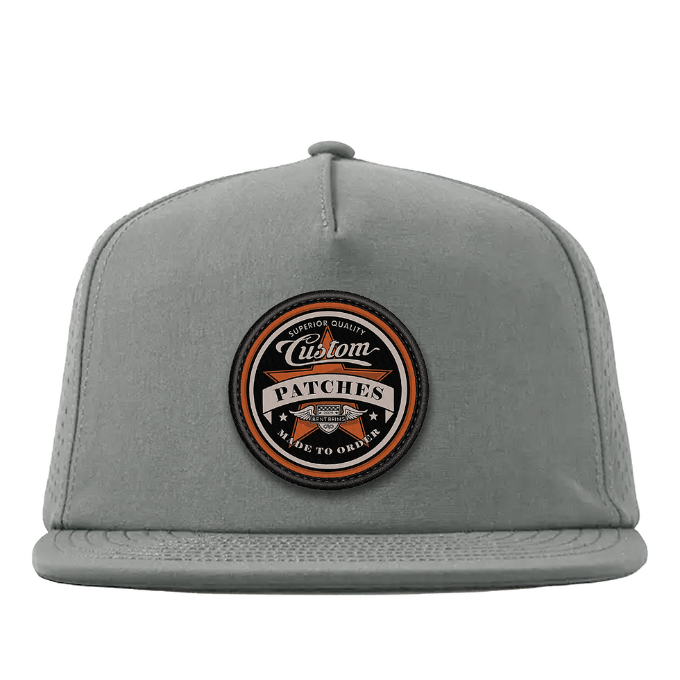 Bent Brims ECO Custom Patch Hat (LT Grey)