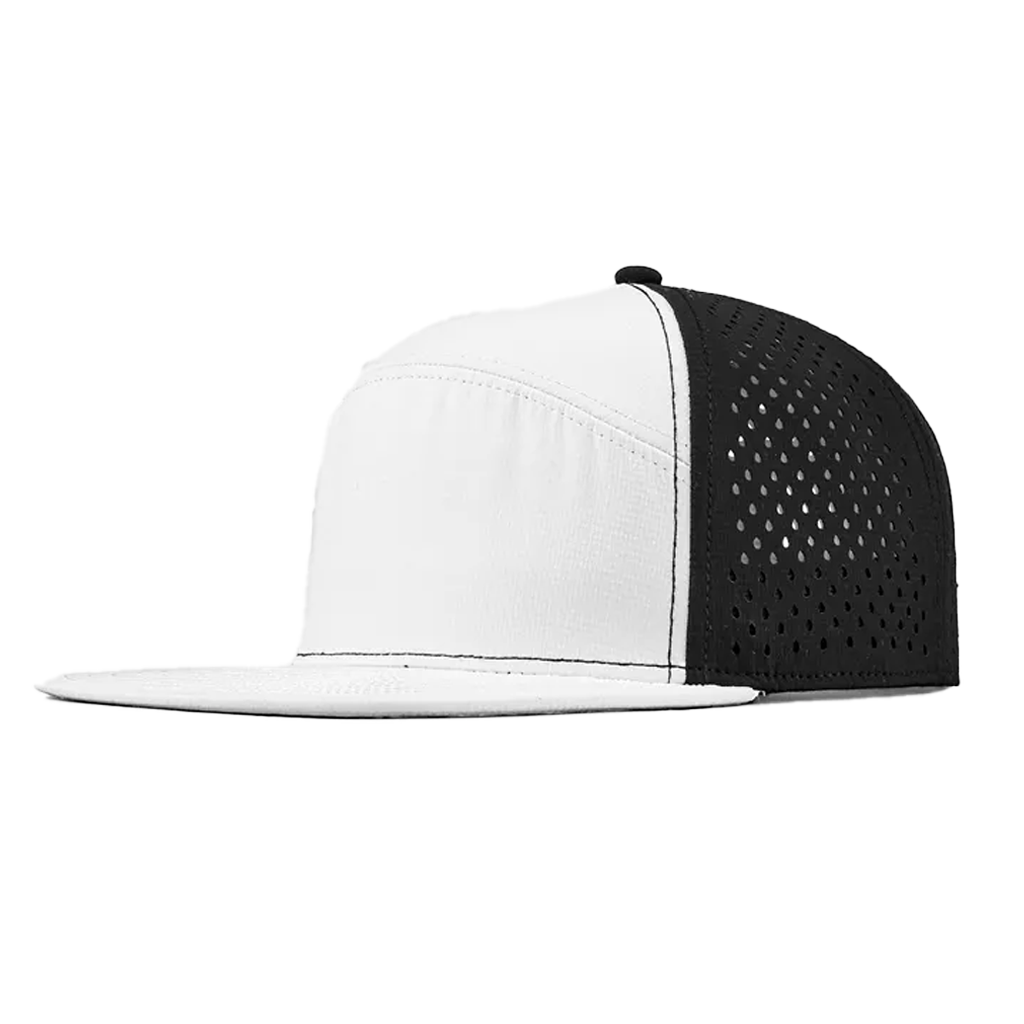 Bent Brims Hydro Pro Custom Patch Hat (White/Black)
