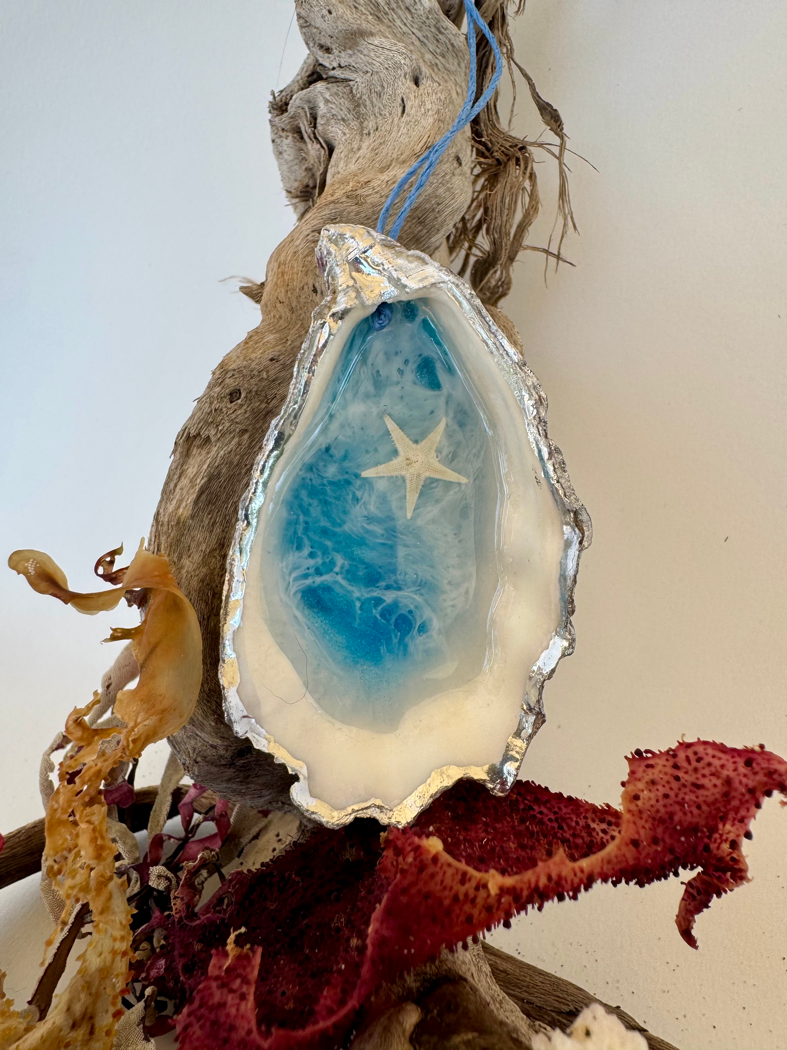 Silver Oyster Ornament