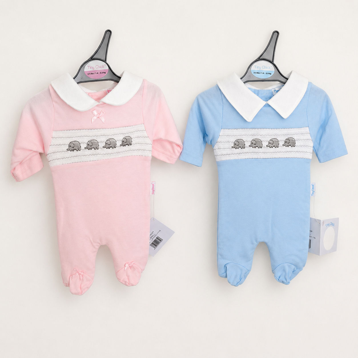 Preemie elephant babygrows 