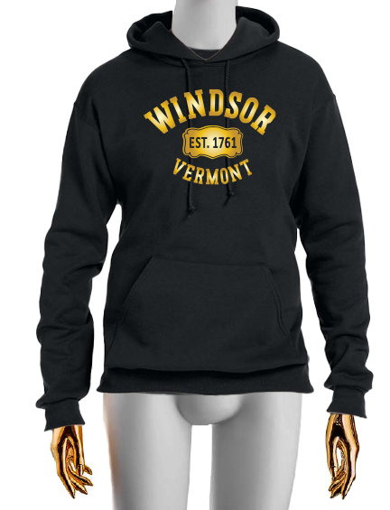 HOODIE WINDSOR VERMONT 1761 IN GOLD