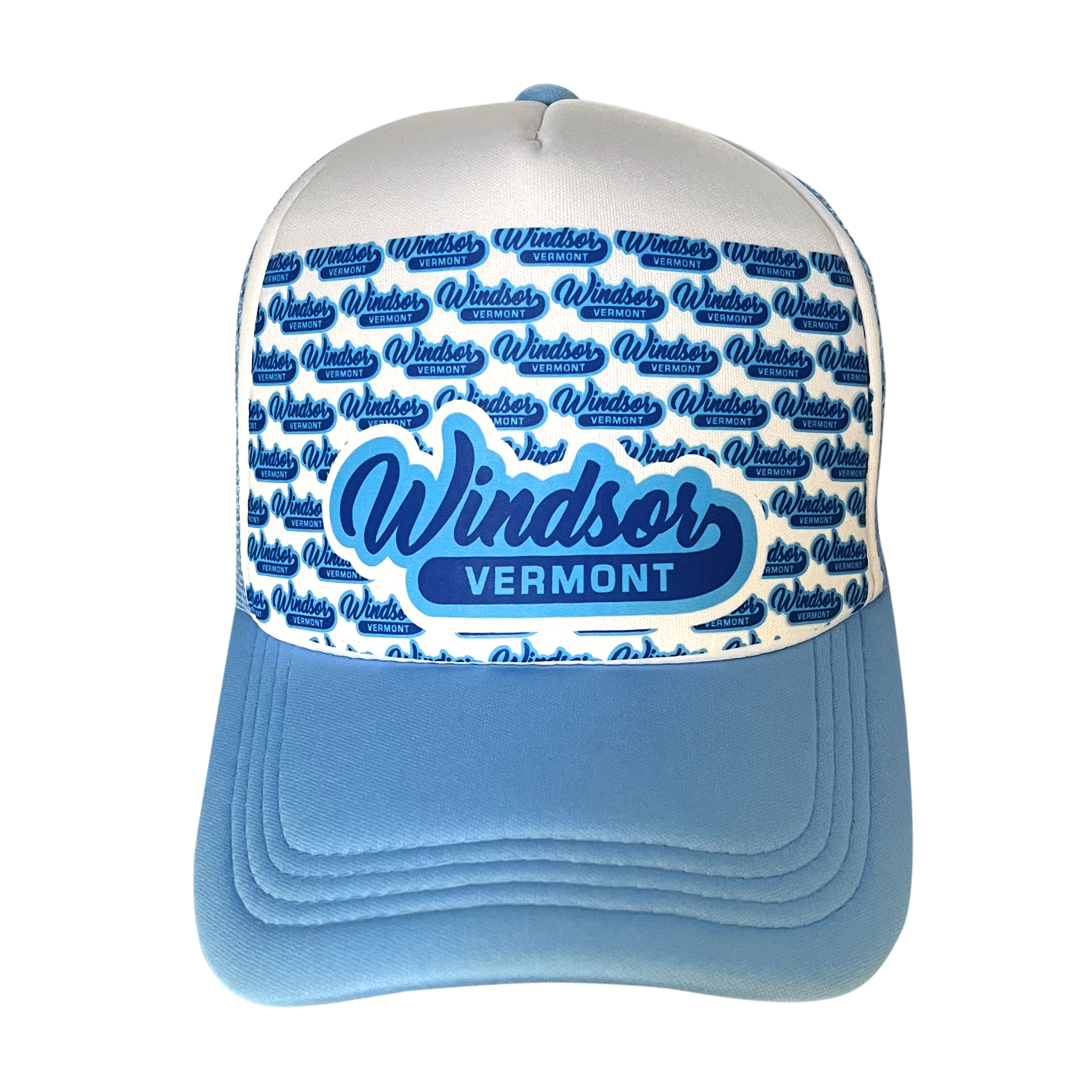 HAT WINDSOR VERMONT BLUE PATTERN