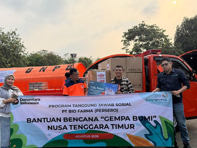Bio Farma Perkuat Respons Gempa NTT
