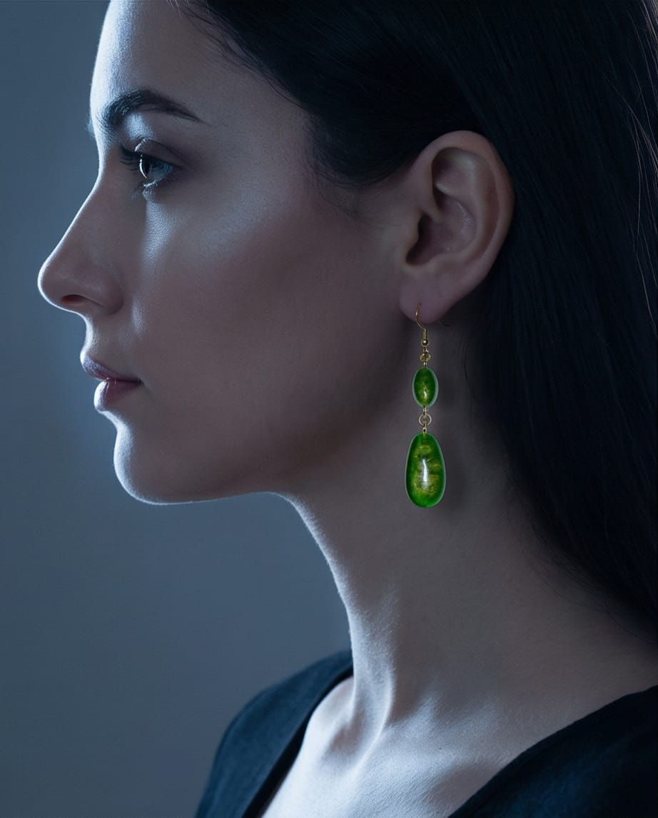 Miniatura: Orecchini Green Moon 