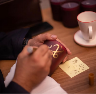 Live Arabic Calligraphy Personalisation by Uday Al Araji