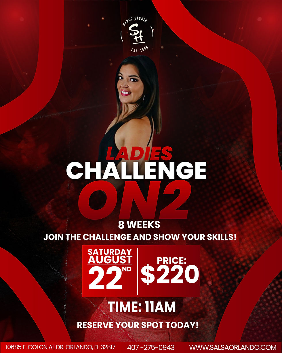 Ladies Challenge Salsa On2 - 8 Weeks