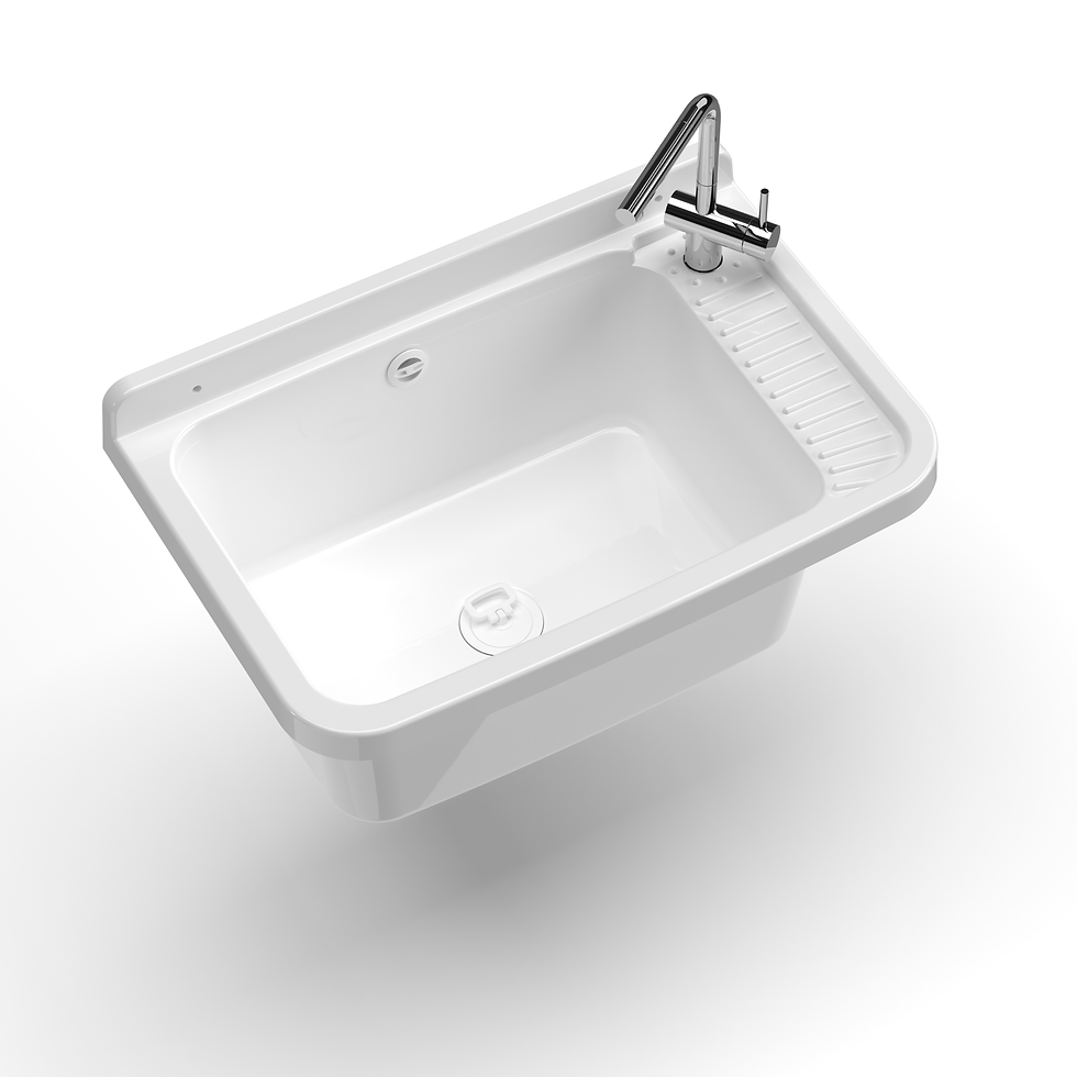 Miniatura: 7832 - Pilozzo Basic - Vasca multiuso in resina 60 x 40