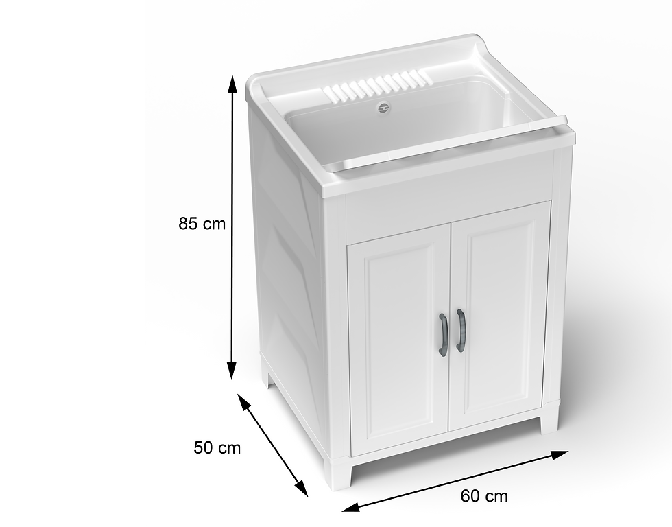 Miniatura: 7839 - Mobile lavatoio in resina 60x50 cm