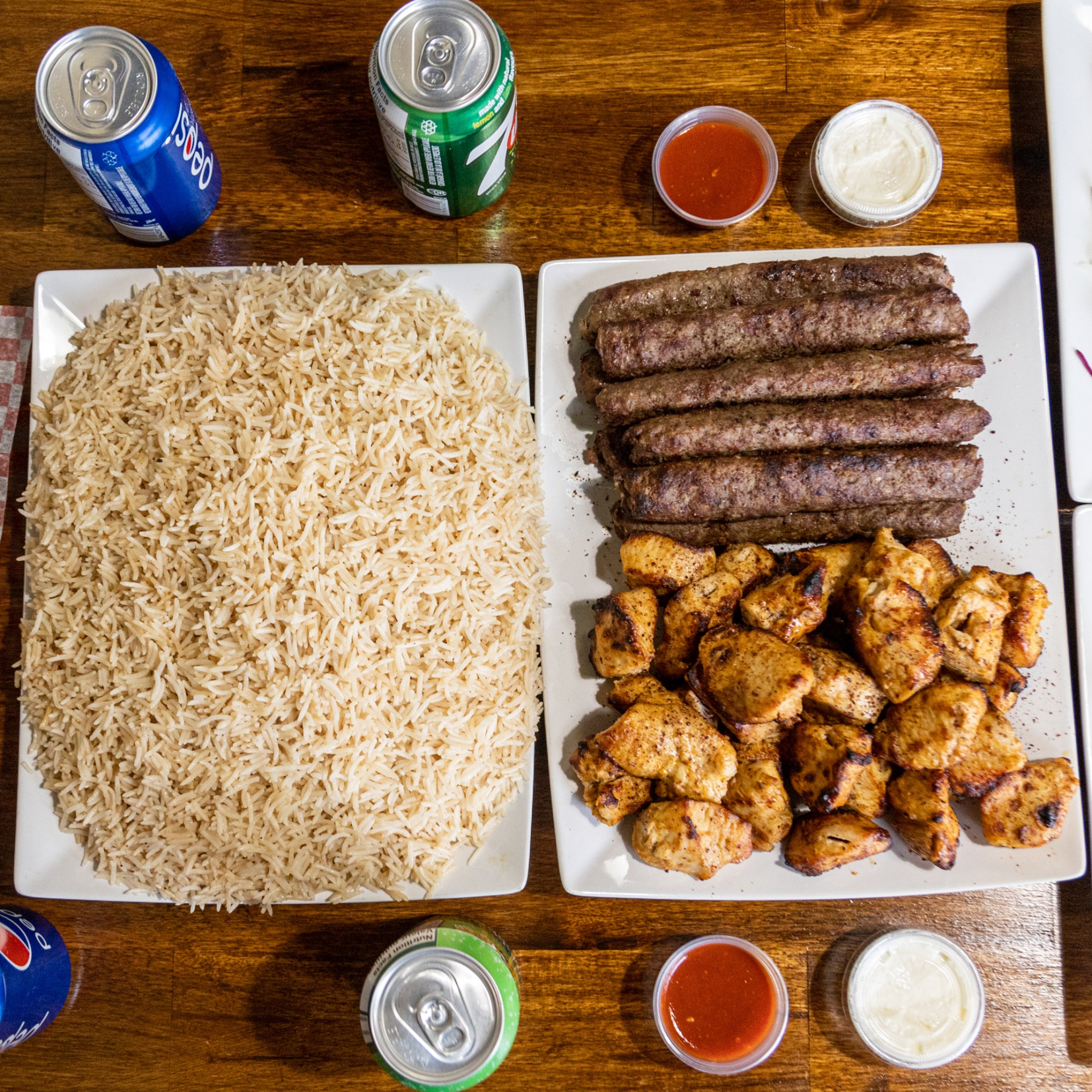 Arranged Food and Objects