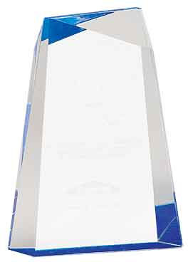 Blue Wedge Acrylic - 7" AWG7BU