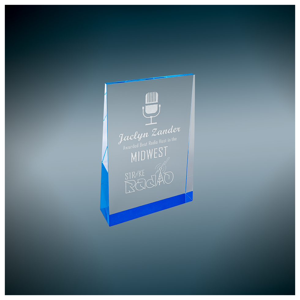 Thumbnail: Blue Acrylic Wedge - 6" ACW101BU