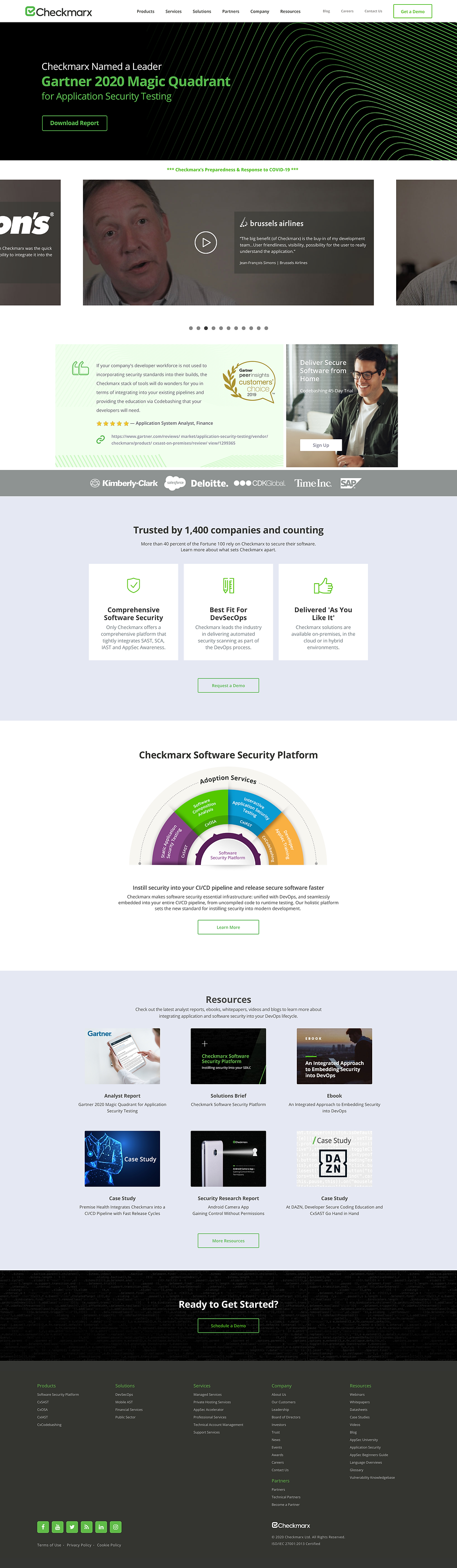 Checkmarx Homepage Gartner