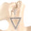 Thumbnail: Rhinstone Trinagle Earrings