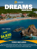 PQT Traslados + Hotel todo incluido Dreams Huatulco