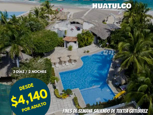 PQT Traslados + Hotel todo incluido Castillo Huatulco