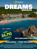 PQT Traslados + Hotel todo incluido Dreams Huatulco
