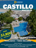 PQT Traslados + Hotel todo incluido Castillo Huatulco 