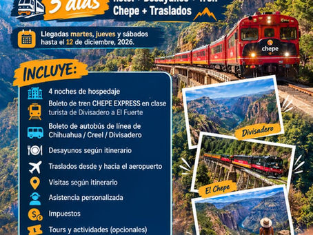 Experiencia "Vive las Barrancas desde Chihuahua"
