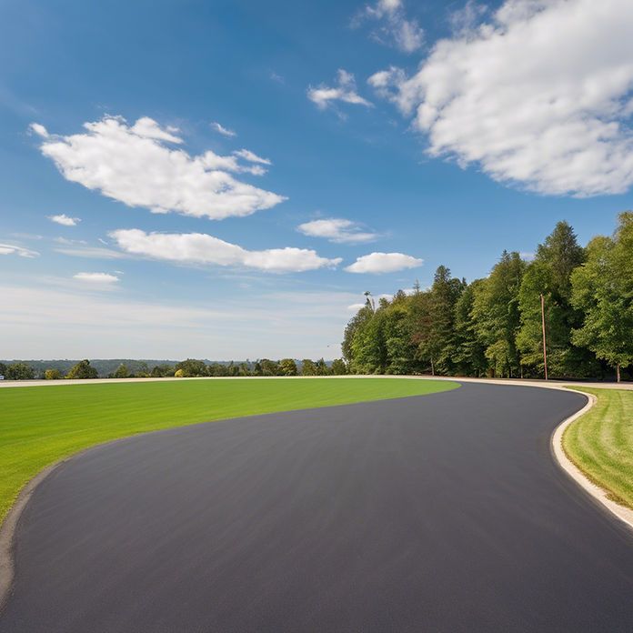 clean sealcoated asphalt no housing, clear sky with space for logo.jpg