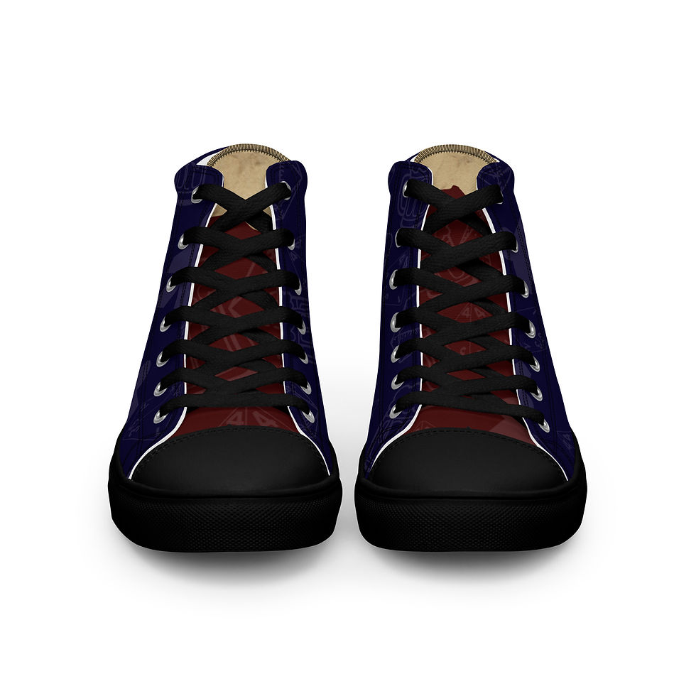 Thumbnail: Crit And Ale Men’s high top canvas shoes
