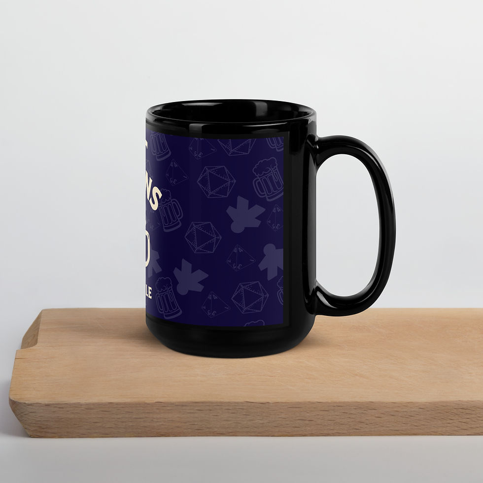 Thumbnail: CRIT HAPPENS Black Glossy Mug