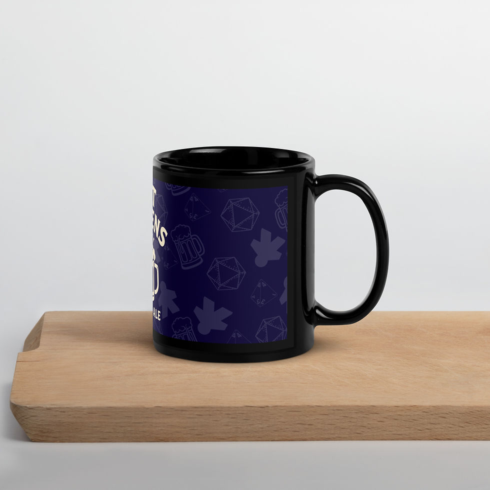 Thumbnail: CRIT HAPPENS Black Glossy Mug
