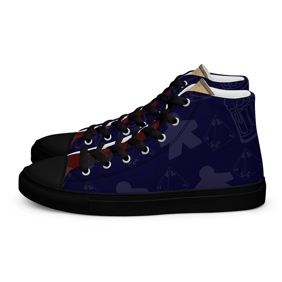 Thumbnail: Crit And Ale Men’s high top canvas shoes