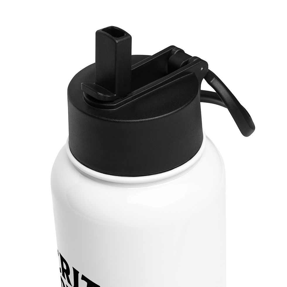 Thumbnail: Crit Happens | Stainless steel water bottle with a straw lid