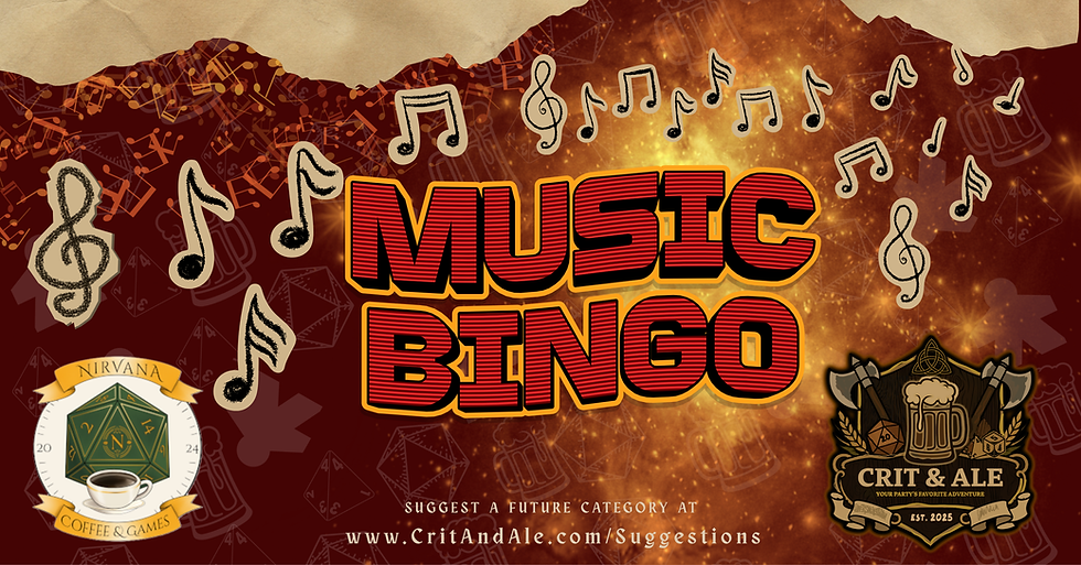 Thursday Night Music Bingo