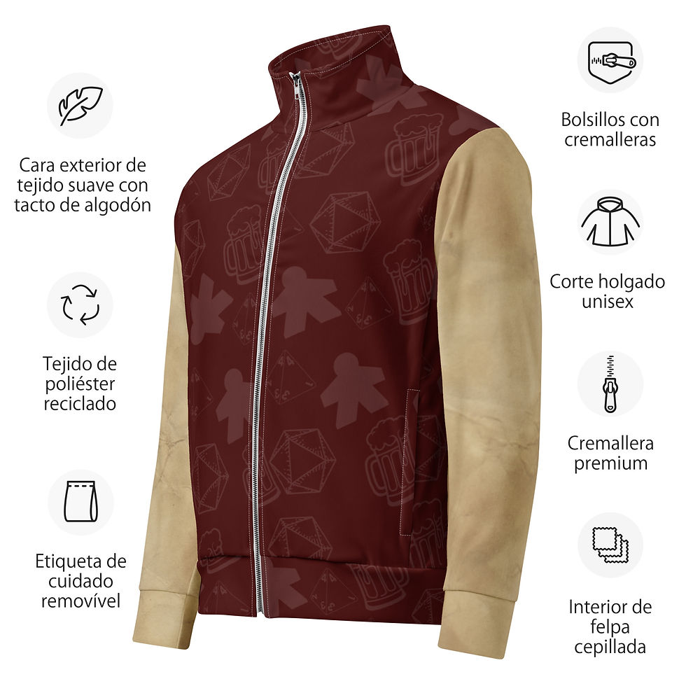 Thumbnail: RED CRIT AND ALE Unisex track jacket
