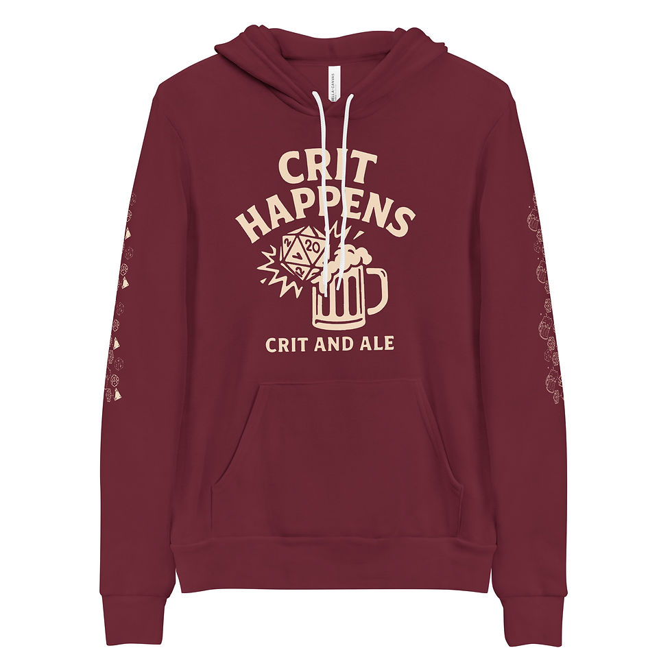 Thumbnail: CRIT HAPPENS Unisex hoodie