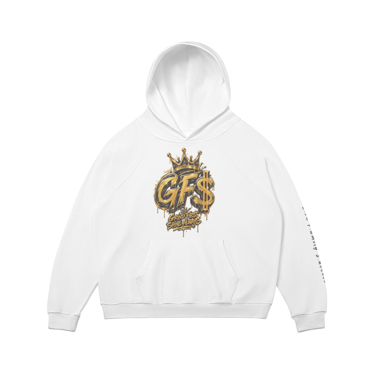 GF$ glod and white hoodie
