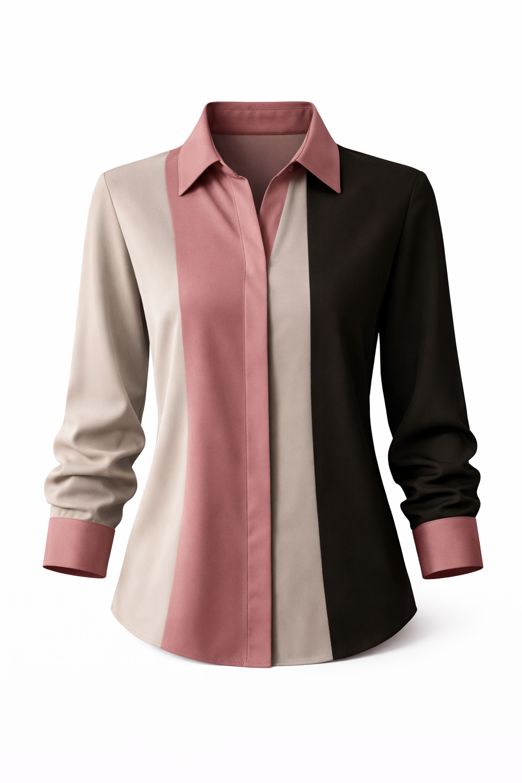 Blusa Social Acetinada - Estilo Executivo Sofisticado