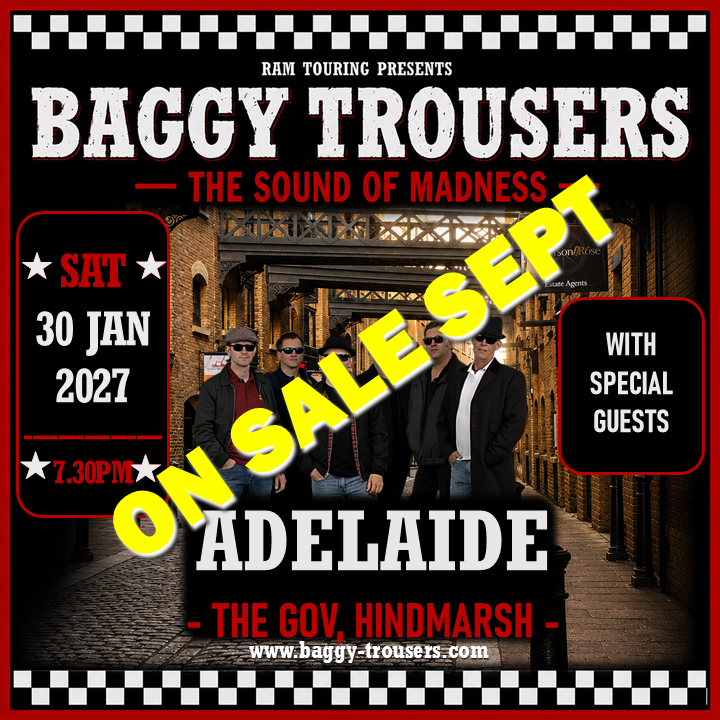 Baggy Trousers returns to Adelaide on 30 Jan 2027