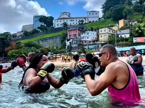 Sucesso de público, desafio de ‘remo e boxe’ em Salvador retorna à Praia da Preguiça no dia 6 de junho; as inscrições estão abertas