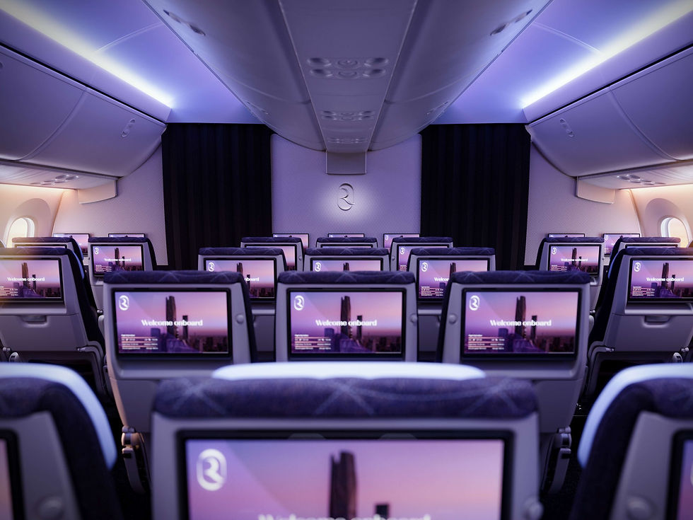 Les premières images de la classe économique de Riyadh Air