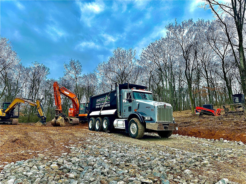 Muddy winter ground in Middle Tennessee showing seasonal land impact.