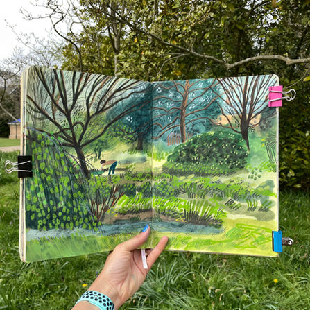 Sketchbook page by Children's Illustrator Ella Beech based in Cambridge, UK