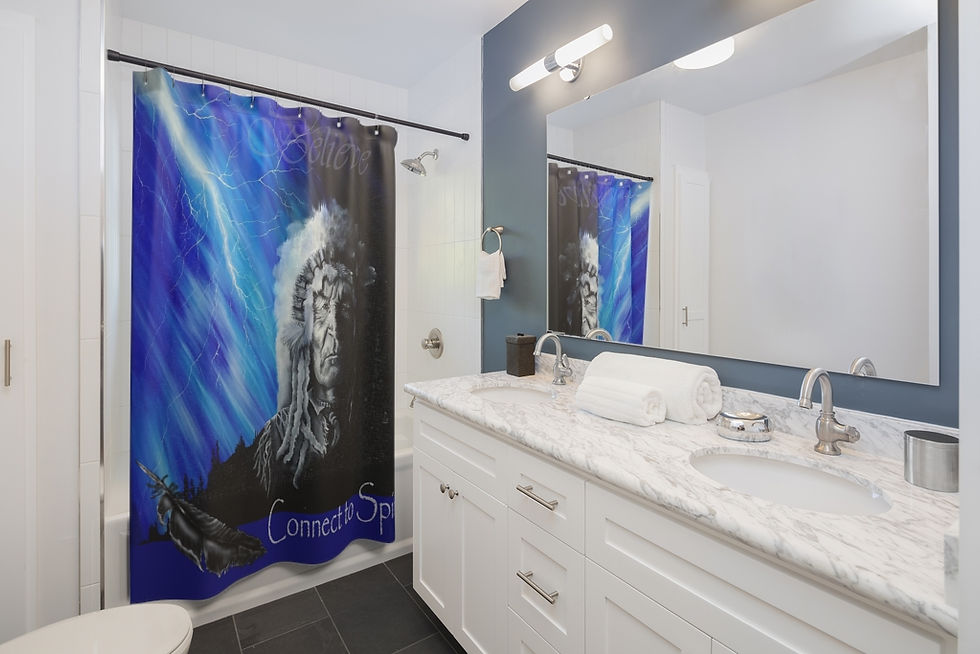Thumbnail: Shower Curtains, Spiritual Shower Curtain, Bathroom Shower Curtain, Gift Ideas