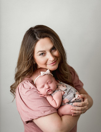 newborn session mom and baby pose
