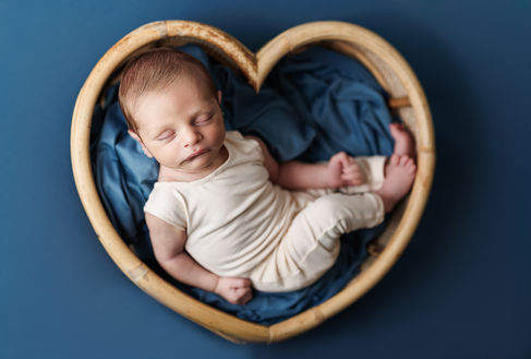 newborn session, newborn photographer near me, newborn baby boy in heart prop, newborn baby boy blue portrait, newborn photographer, newborn photography, newborn portraits, hello little heart vessel