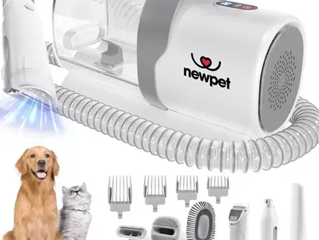 Newpet 7 Em 1 Aspirador Para Pelos De Caes Tosa De Cães 2.5l