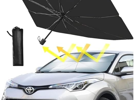 Protetor Solar Para-brisa Carro, Quebra Sol Portátil, Proteção Térmica UV, Guarda Sol com Isolamento Térmico, Retrátil, Protetor Térmico Para Carro, Guarda-sol Dobrável Preto para Carro