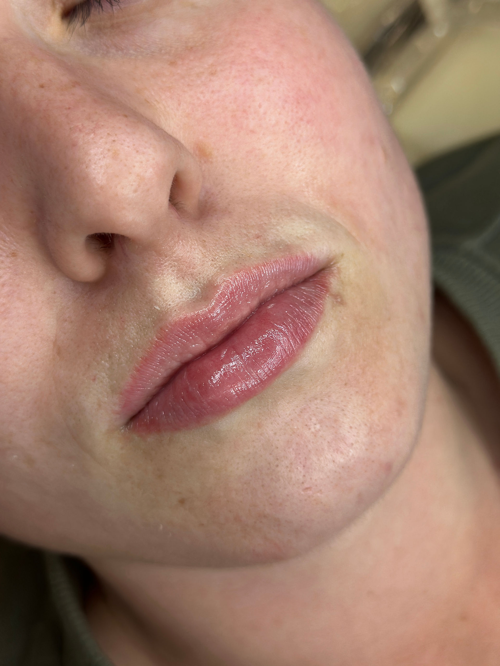 Healed lip blush