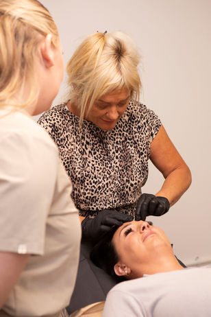 Beginners training in ombre brows