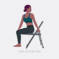 seated-easy-spinal-twist-exercise-woman-doing-fitness-and-yoga-exercises-with-chair-vector